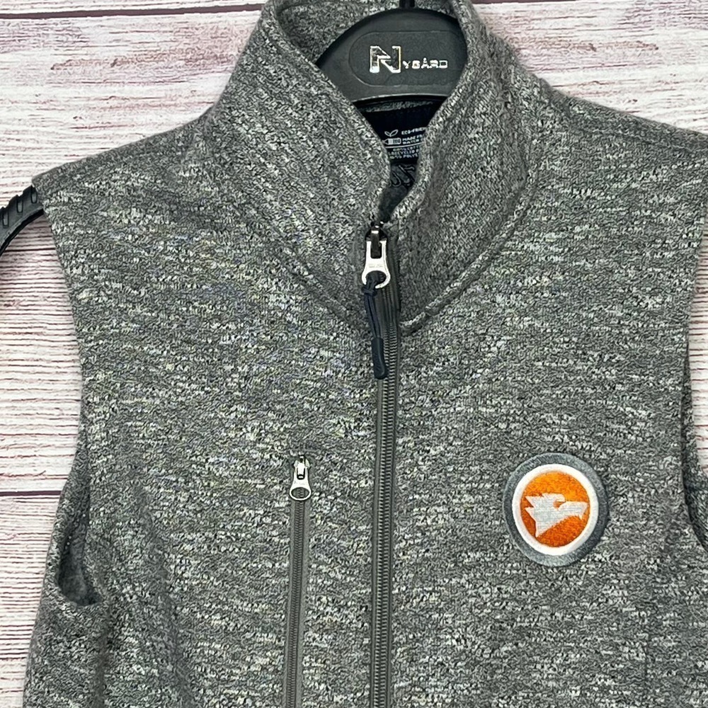 Zusa Women's Midtown Gray Fleece Zipper Vest Logo Size Small New - Picture 4 of 12